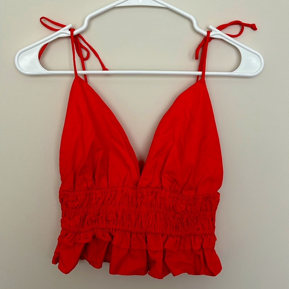 Sim & Sam Red Summer Top - Picture 3 of 6